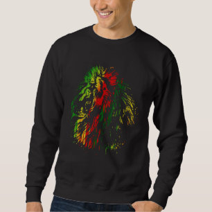 A cool lion in Rasta colors Sweatshirt