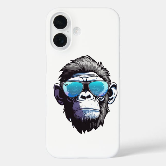 A cool monkey Iphone 16 case (Back)