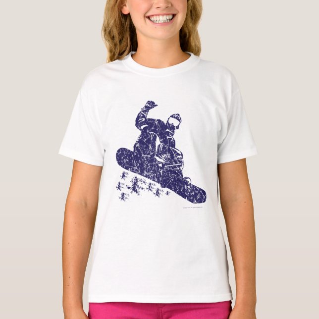 A Cool Snowboarder catching a big Snow Drift T-Shirt (Front)