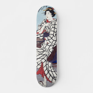 A Cool Summer Evening at Bridge, Utagawa Hiroshige Skateboard