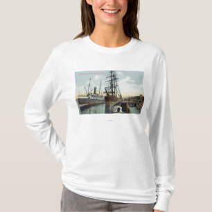 A Coos Bay Shipping Scene at Dock T-Shirt