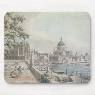 A copy of part of a drawing by Canaletto, of St. P Mouse Pad