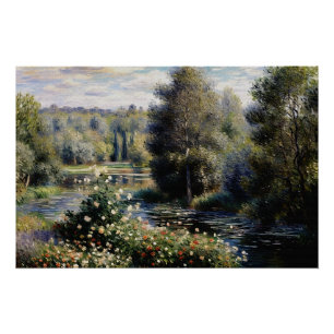 A Corner of the Garden at Montgeron Poster