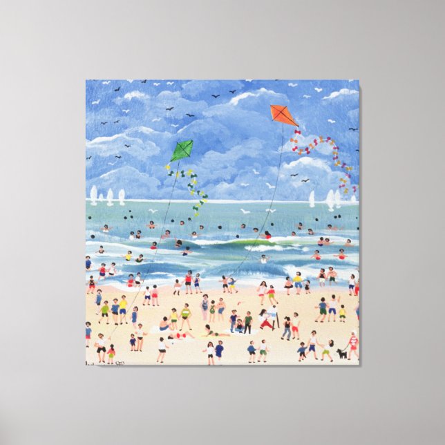 A Cornish Beach Canvas Print (Front)