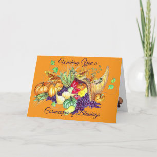 A Cornucopia of Blessings Holiday Card