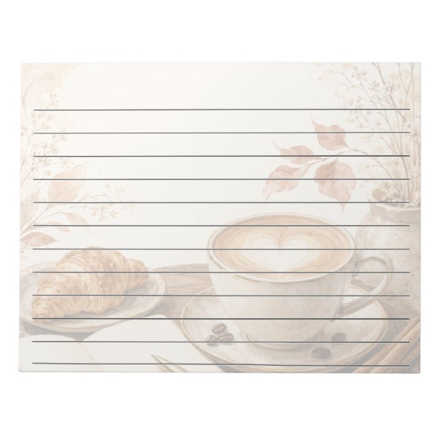 A Cosy Cup of Reflection Notepad (Front)