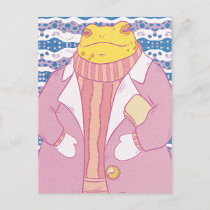 A Cosy Frog Postcard