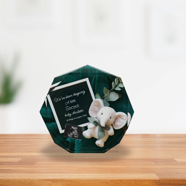 A cosy Neutral basket pregnancy announcement  Photo Block (Creator Uploaded)