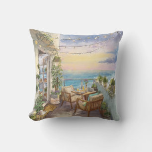 A Cosy Seaside Balcony Cushion