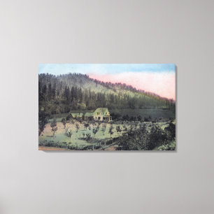 A Country Residence Scene Canvas Print