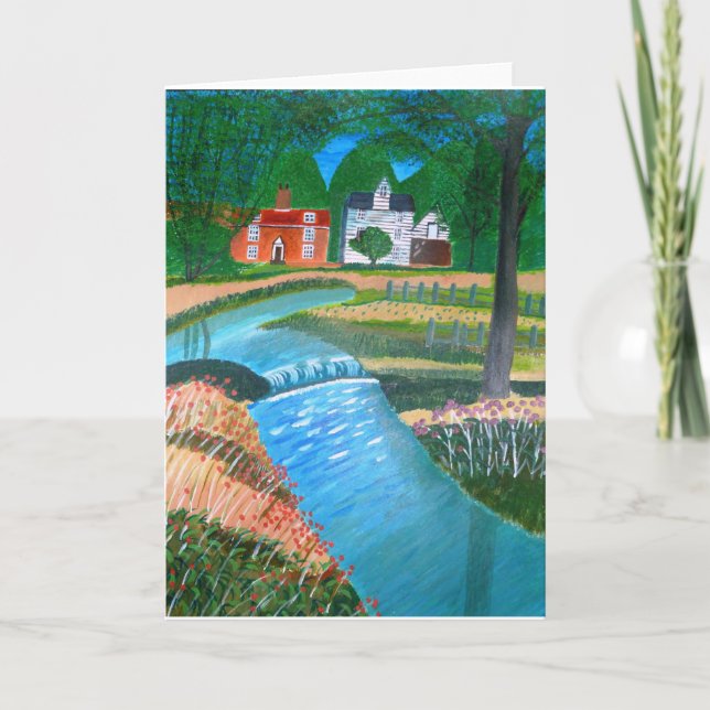 A Country Stream Holiday Card (Front)