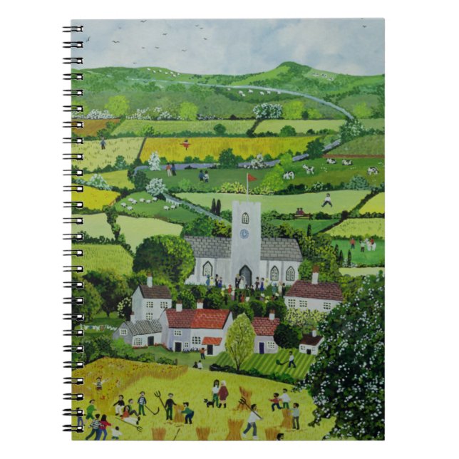 A Country Wedding Spiral Notebook (Front)