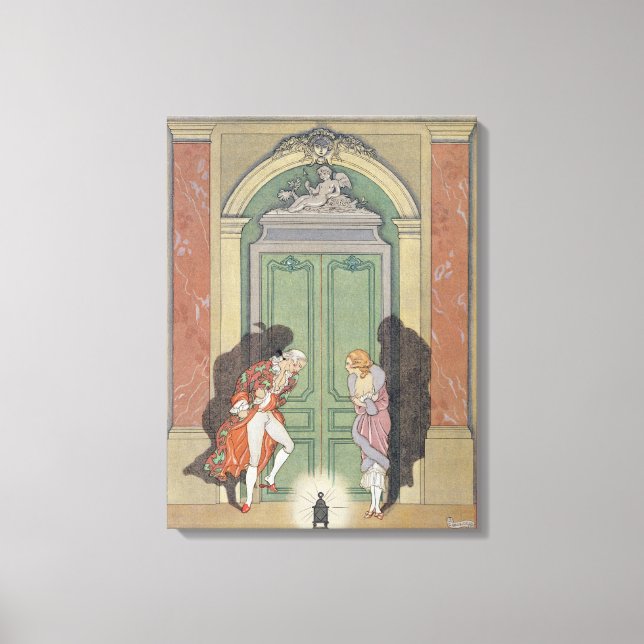 A Couple in Candlelight, illustration from 'Les Li Canvas Print (Front)