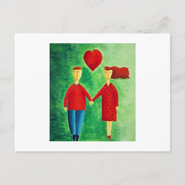 A couple in love postcard (Front)