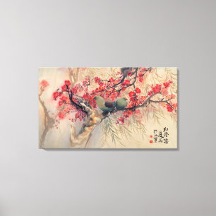A Couple in Spring Canvas Print