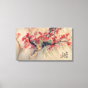 A Couple in Spring Canvas Print