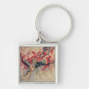 A Couple in Spring Key Ring