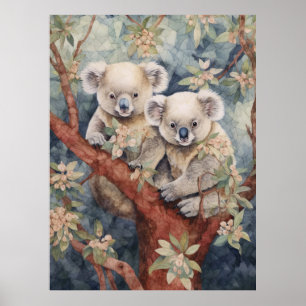 A couple of koalas poster