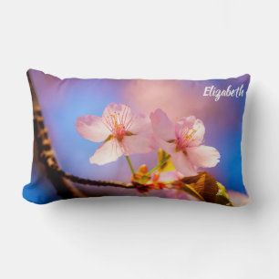 A Couple Of Sakura Flowers Lumbar Cushion