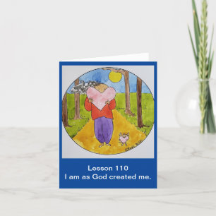 A Course in Miracles Folded Note Card