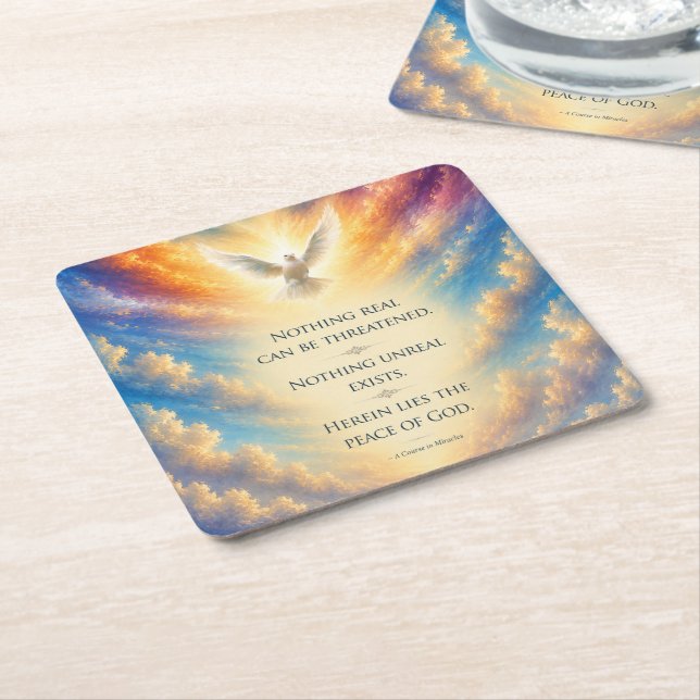 A Course in Miracles Peace of God Coasters (Angled)
