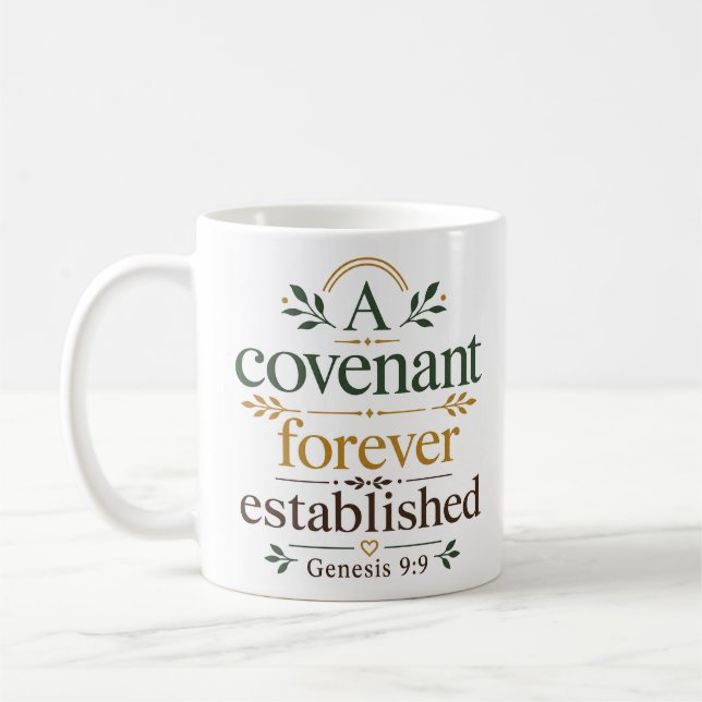 A Covenant Forever Established Biblical Promise Coffee Mug (Left)