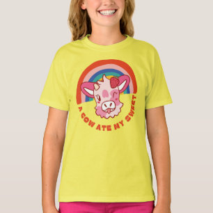  A cow ate my sweet slogan T-Shirt