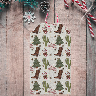 A Cowboy Merry Christmas Gift Tags