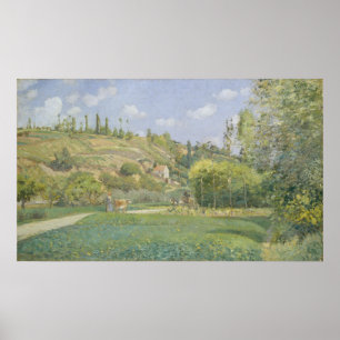 A Cowherd at Valhermeil, Auvers-sur-Oise Poster
