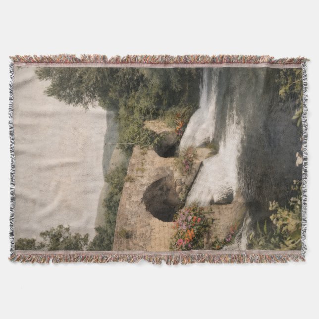 a cozy and serene atmosphere throw blanket (Front)