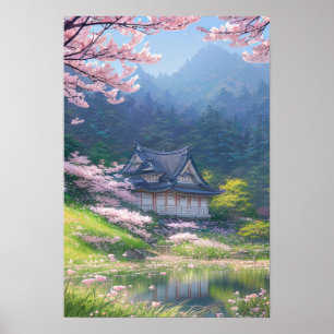 A Cozy Wooden House Poster