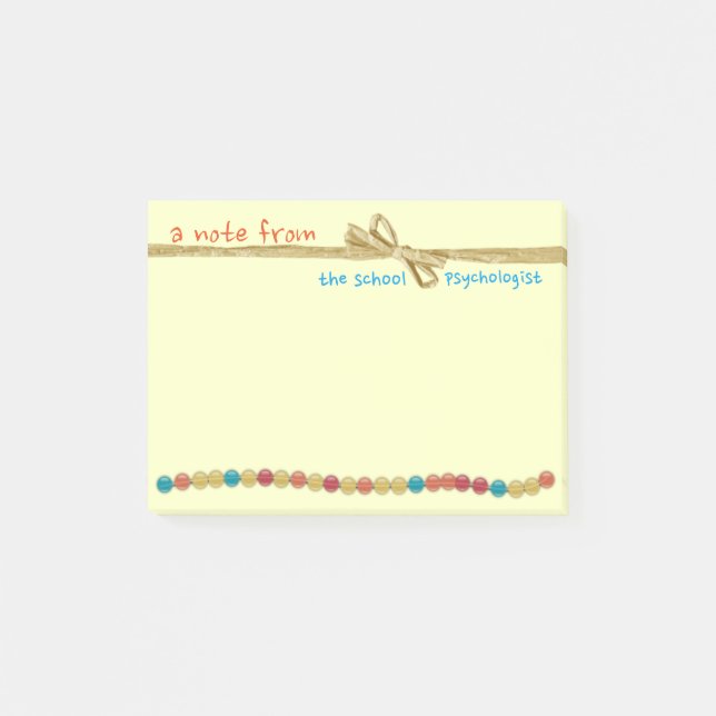 A Crafted Note from the School Psychologist (Front)