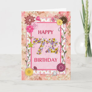 A craftlook 72nd birthday card