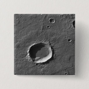 A crater on Mars 15 Cm Square Badge