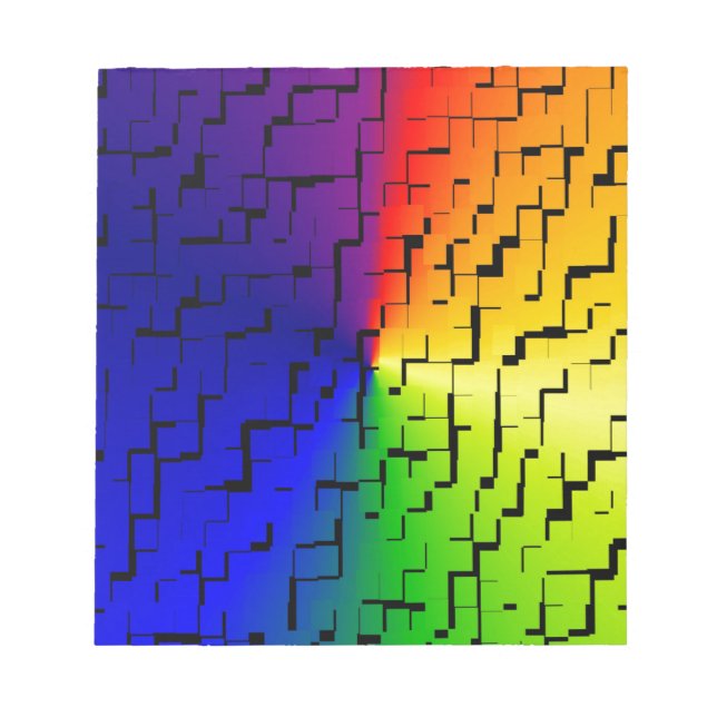 A creative colourful background notepad (Front)