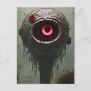 A Creepy Eyeball Plant Postcard