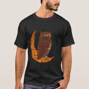 A Crescent Moon Owl T-Shirt
