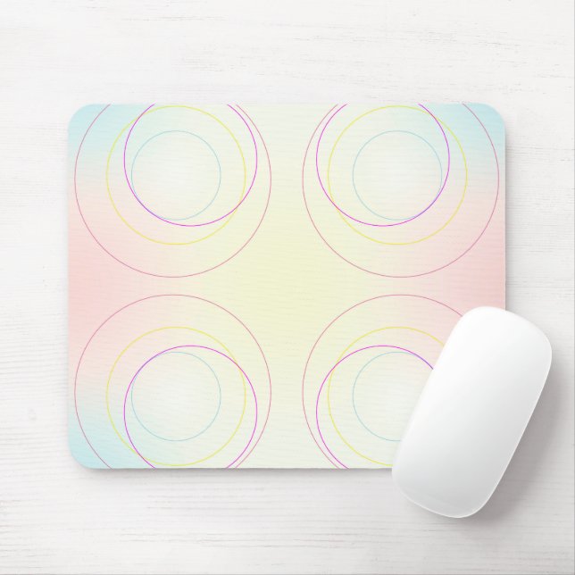 A Crop of Circles Mouse Pad (With Mouse)
