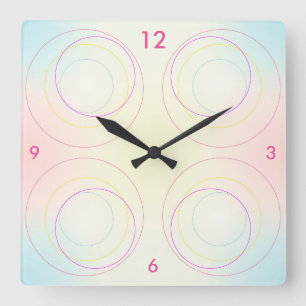A Crop of Circles Square Wall Clock
