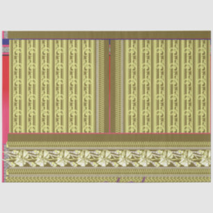  a cross stitch pattern of a vase with flowers tissue paper