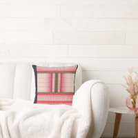 a cross stitch pattern with a red background
