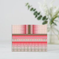 a cross stitch pattern with a red background