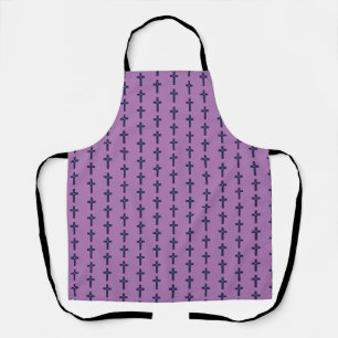 A cross with heart apron