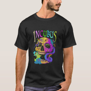 A Crow Left Skull Morning And Flower Incubus View  T-Shirt