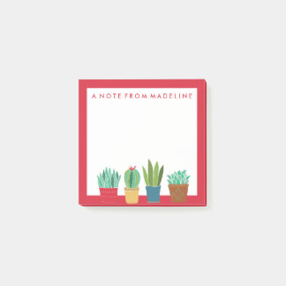 A Crowd of Cactus Post-it Notes