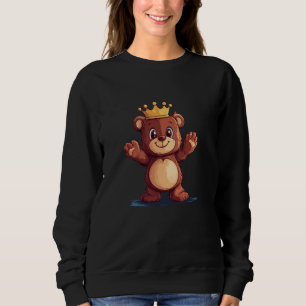 A Crowned Teddy Bear for Endless Fun and Cuddles Sweatshirt