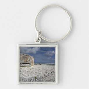 A crumbling bunker key ring