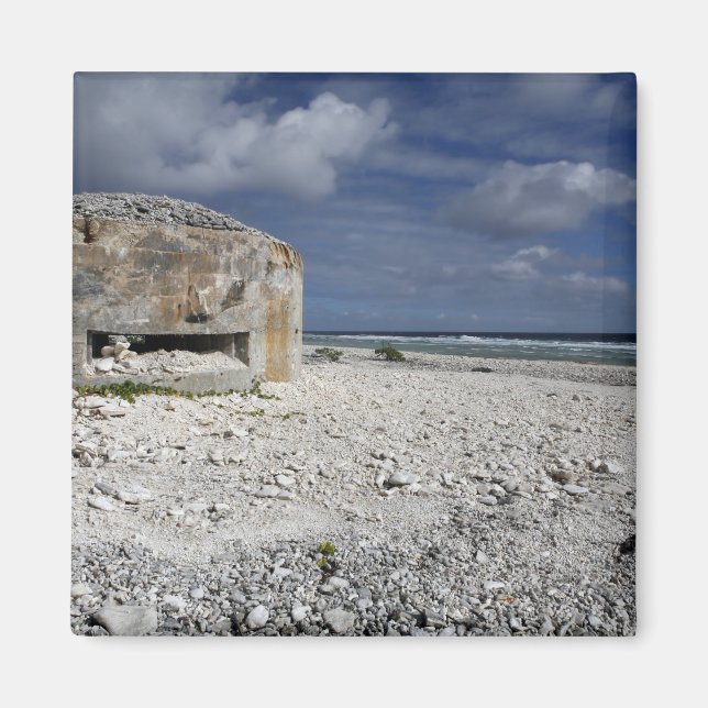 A crumbling bunker magnet (Front)