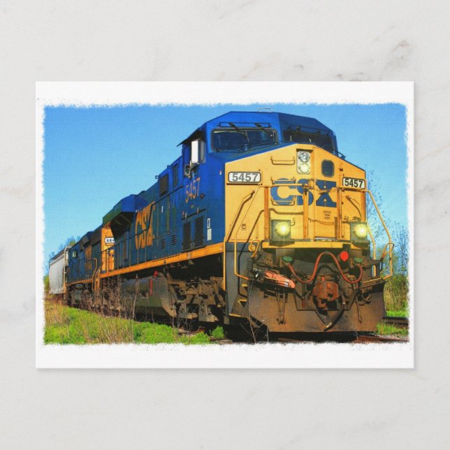 A CSX Train Postcard (Front)