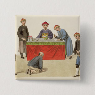 A Culprit before a Magistrate, plate 1 from 'The P 15 Cm Square Badge